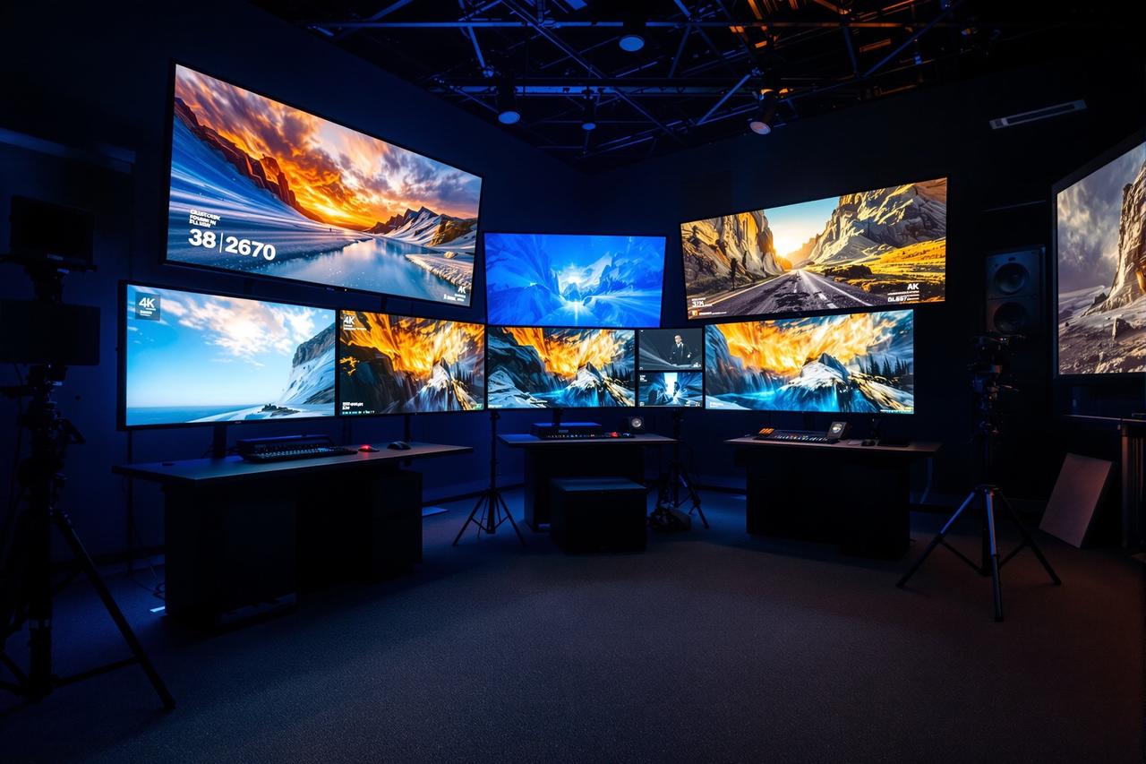 西瓜影视4K HDR全流程制作中心调色间内部